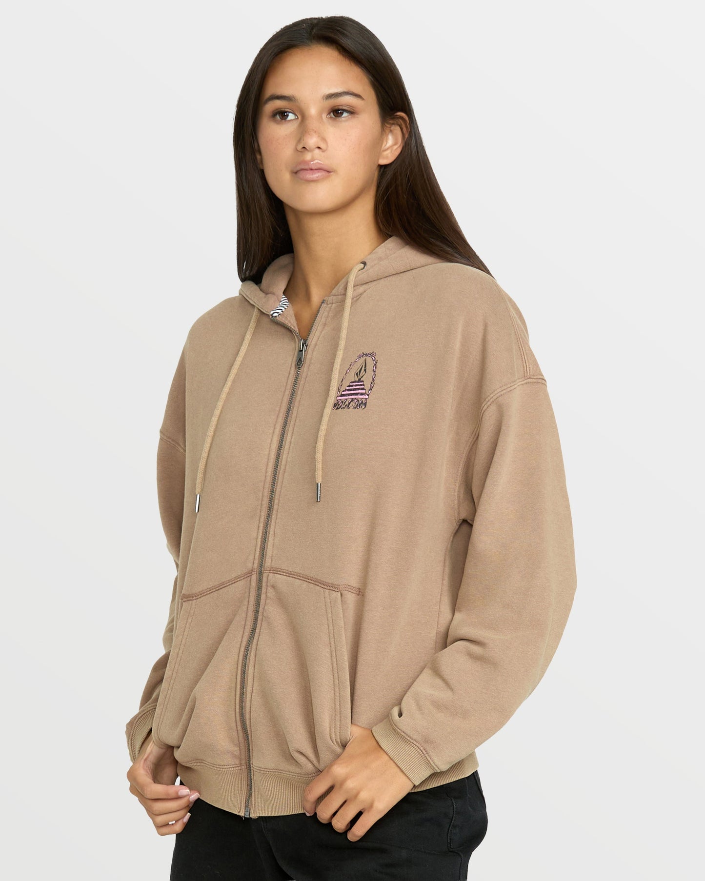 Women's Stone Art Up Zip Sweatshirt