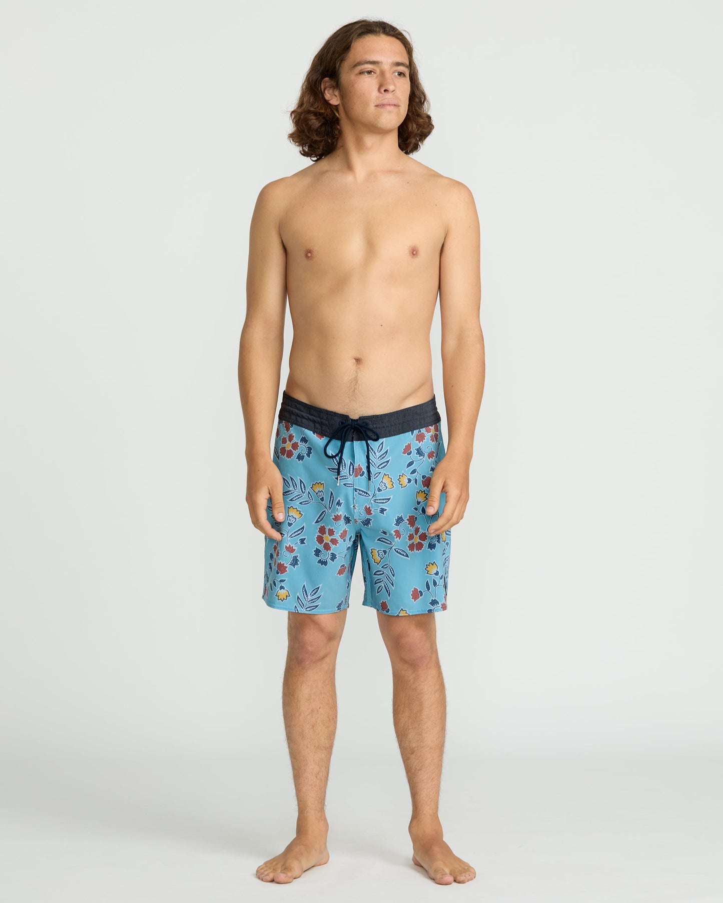 Men's Psyche Cotton Stoney 17" Trunks