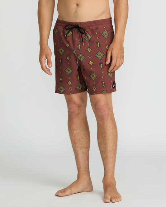 Men's Lido Print 16" Trunks