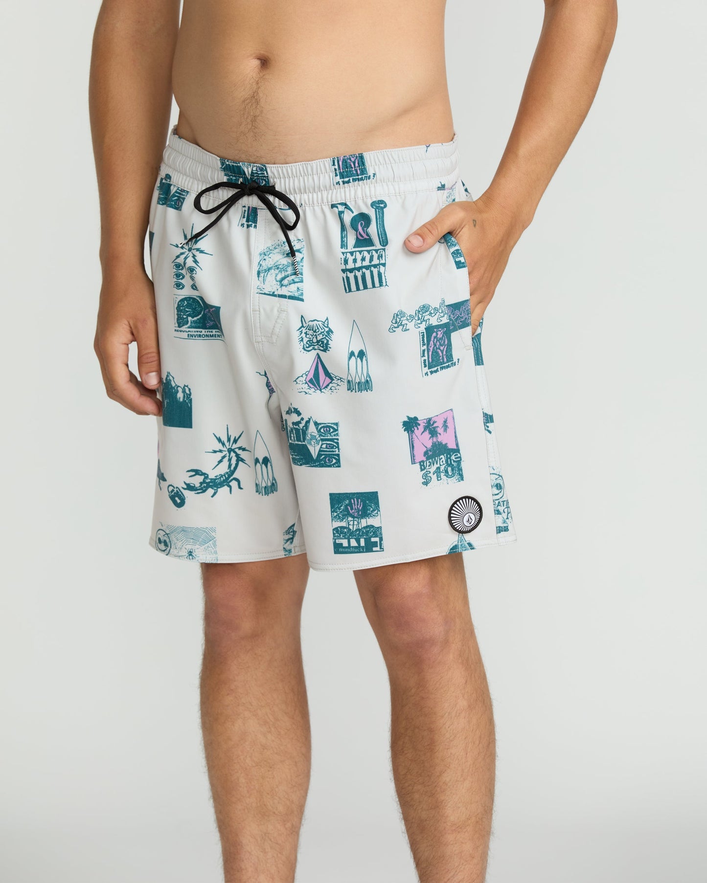 Men's Psyche Cotton 17" Trunks