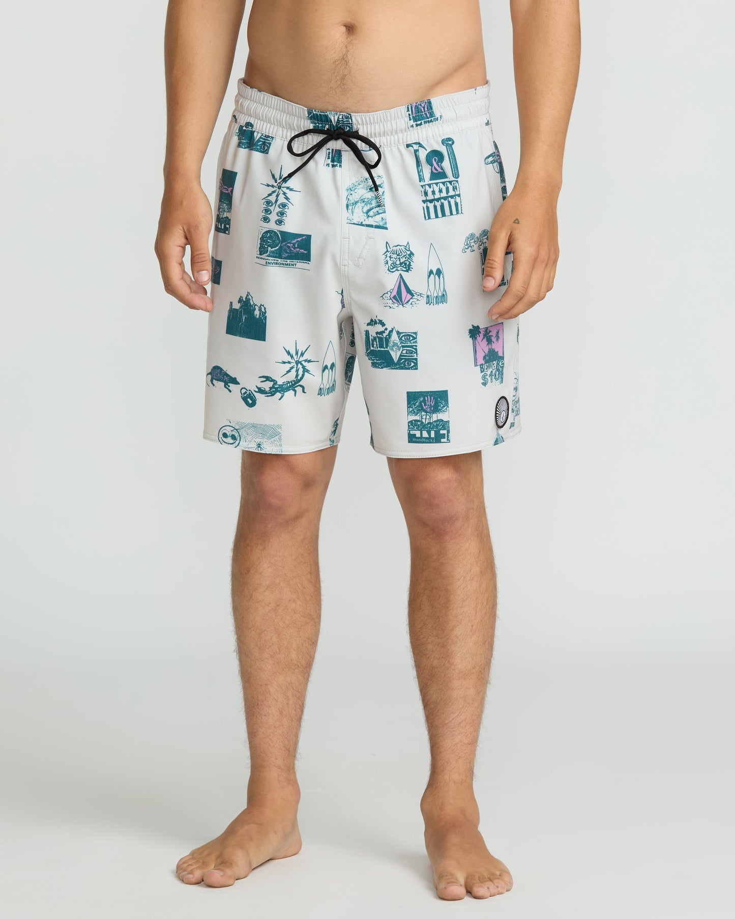 Men's Psyche Cotton 17" Trunks