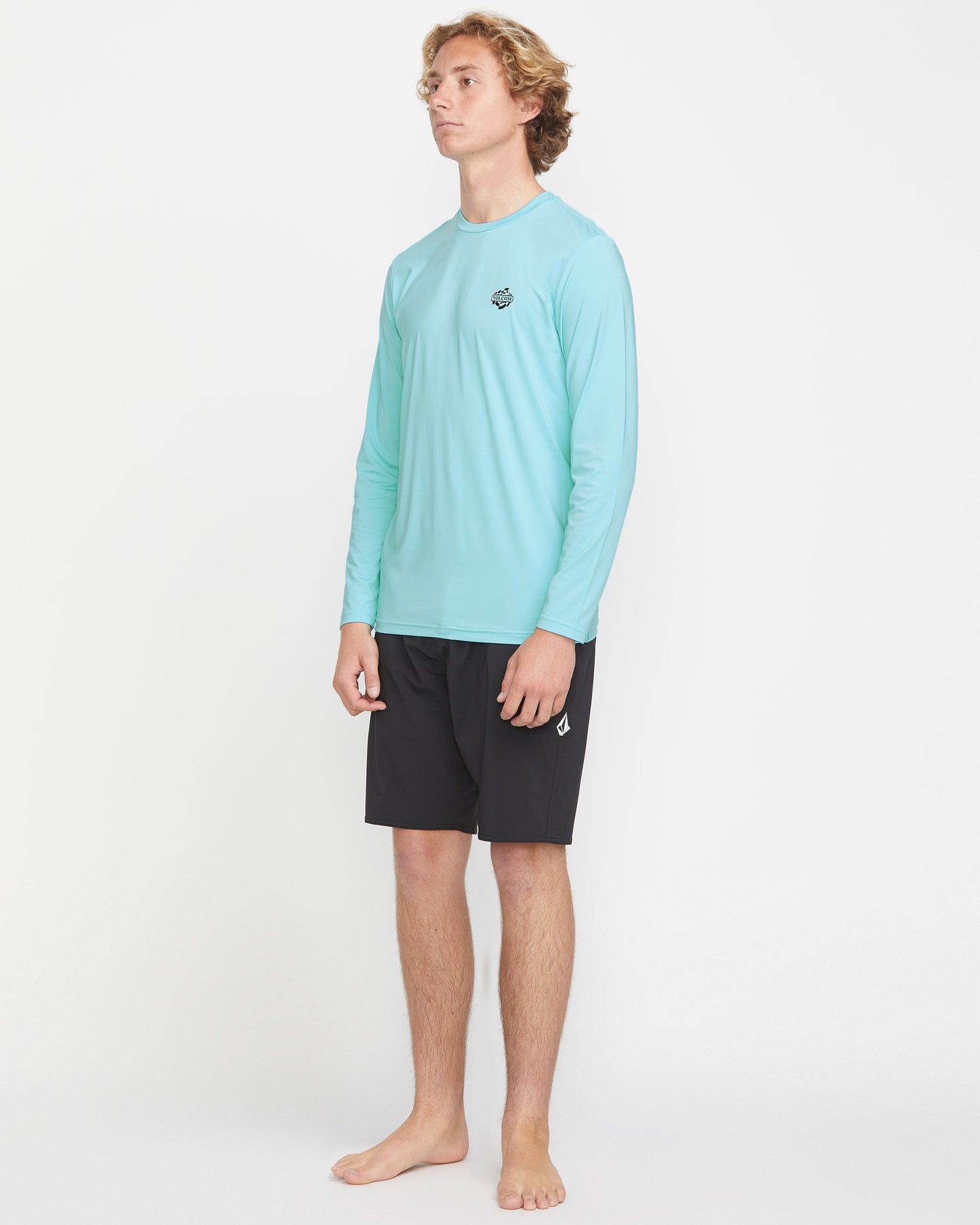 Men's Oval Track Loose Long Sleeve Surf Tee