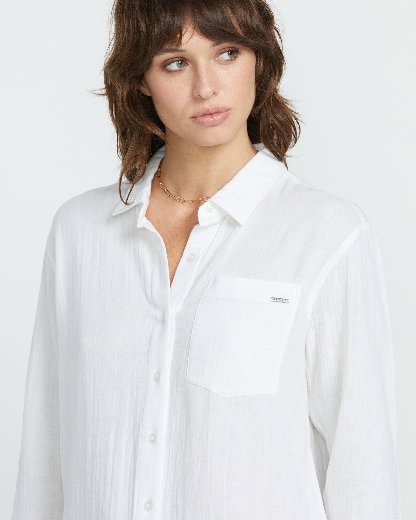 Women's Lil Button Up Long Sleeve Shirt