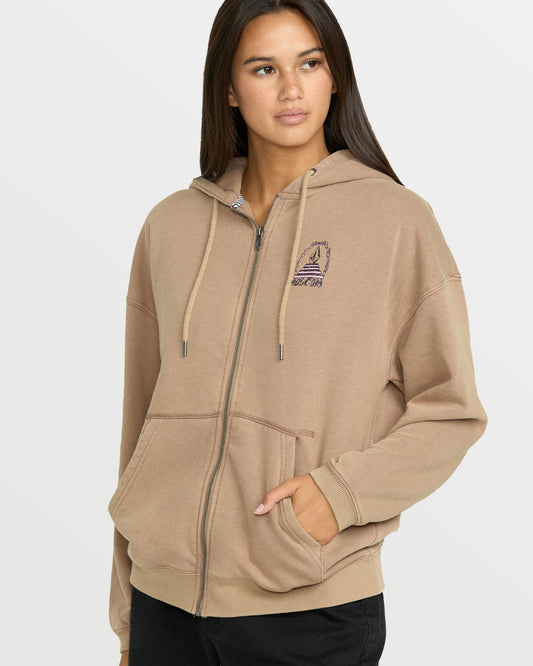 Women's Stone Art Up Zip Sweatshirt